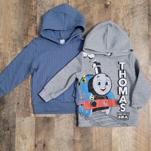 Thomas The Train Kids Hoodie Set - Blue and Gray